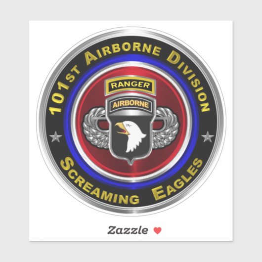 101e Luchtlandingdivisie Ranger Sticker (Vel)