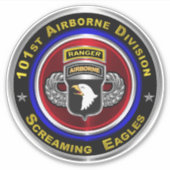 101e Luchtlandingdivisie Ranger Sticker (Voorkant)