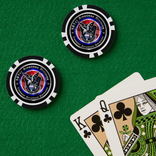 101e Luchtlandingsdivisie CAB Poker Chips (Pokertafel (Dubbel))