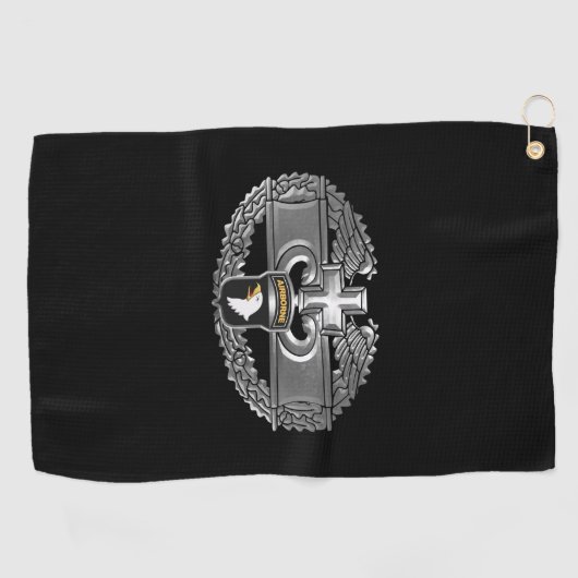 101e Luchtlandingsdivisie Combat Medic Badge Golfhanddoek (Horizontaal)