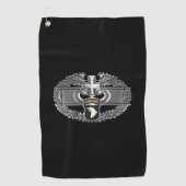 101e Luchtlandingsdivisie Combat Medic Badge Golfhanddoek (Voorkant)