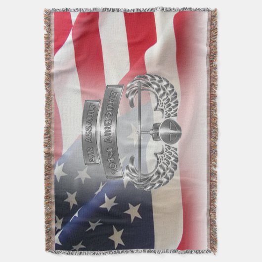 101e Luchtlandingsdivisie Cool Air Assault Design Deken (Voorkant Verticaal)