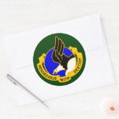 101e Luchtlandingsdivisie DUI Ronde Sticker (Envelop)