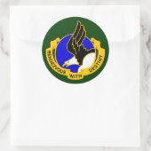 101e Luchtlandingsdivisie DUI Ronde Sticker (Tas)