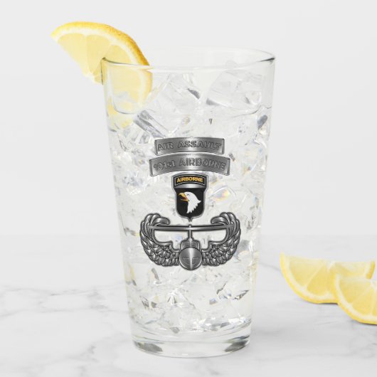 101e Luchtlandingsdivisie "Luchtaanval Badge" Glas (Voorkant ijs)