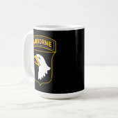 101e Luchtlandingsdivisie Militair Veteraan Koffiemok (Voorkant links)