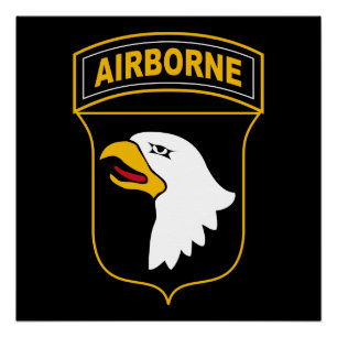 101e Luchtlandingsdivisie Militair Veteraan Perfect Poster