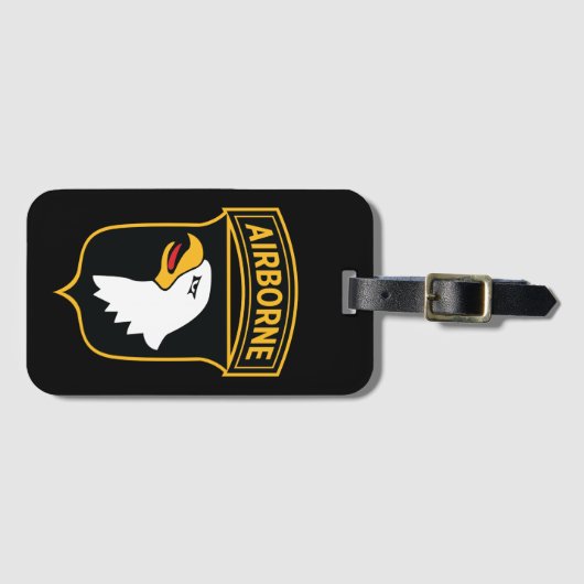 101e Luchtlandingsdivisie - Militaire Patch Bagagelabel (Voorkant (horizontaal))