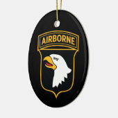 101e Luchtlandingsdivisie - Militaire Patch Insign Keramisch Ornament (Links)