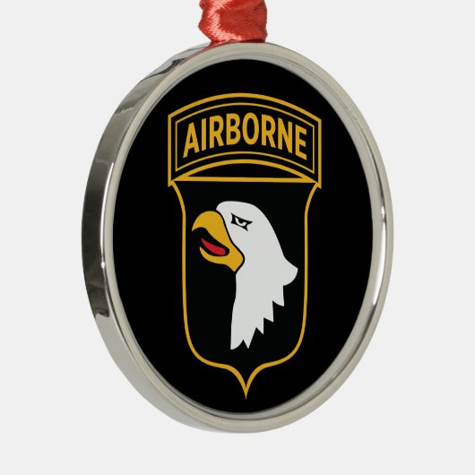 101e Luchtlandingsdivisie - Militaire Patch Insign Metalen Ornament (Rechts)