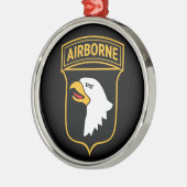 101e Luchtlandingsdivisie - Militaire Patch Insign Metalen Ornament (Links)