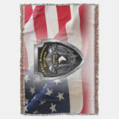 101e Luchtlandingsdivisie op maat ontworpen schild Deken (Voorkant Verticaal)