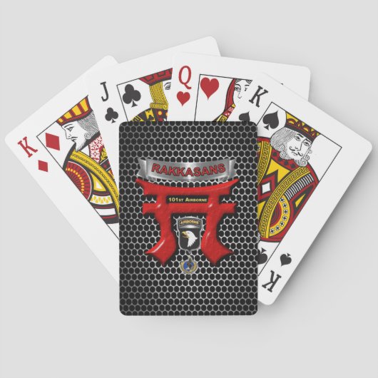 101e Luchtlandingsdivisie  Pokerkaarten (Achterkant)