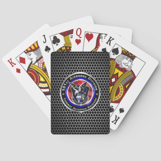 101e Luchtlandingsdivisie  Pokerkaarten (Achterkant)