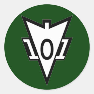 101e Luchtlandingsdivisie Recondo pocket patch 2 Ronde Sticker