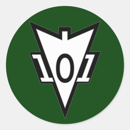 101e Luchtlandingsdivisie Recondo pocket patch 2 Ronde Sticker (Voorkant)