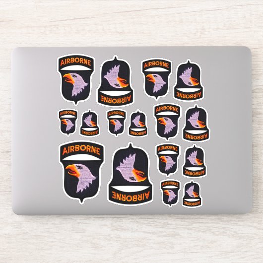 101e Luchtlandingsdivisie Screaming Eagles Contour Sticker (Computer)