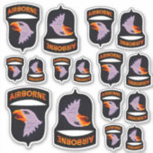 101e Luchtlandingsdivisie Screaming Eagles Contour Sticker (Voorkant)