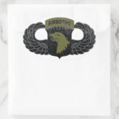 101e Luchtlandingsdivisie "Screaming Eagles" RUSTI Ovale Sticker (Tas)