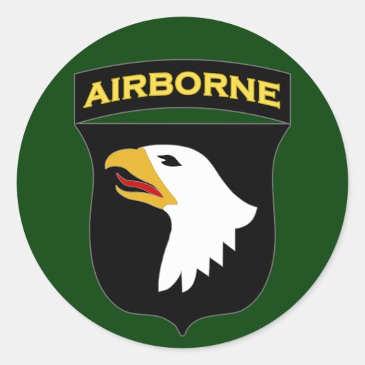 101e Luchtlandingsdivisie SSI Ronde Sticker (Voorkant)