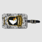 101e Luchtlandingsdivisie Urban Camo  Bagagelabel (Voorkant (horizontaal))