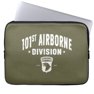 101e Luchtlandingsdivisie Vermoeidheid Groen Veron Laptop Sleeve
