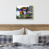 101e Luchtlandingsdivisie Vietnam Oorlogsveteranen Canvas Afdruk (Insitu (Slaapkamer))