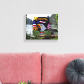 101e Luchtlandingsdivisie Vietnam Oorlogsveteranen Canvas Afdruk (Insitu (Woonkamer))
