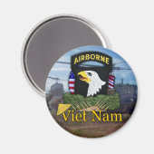 101e luchtlandingsdivisie Vietnam veteranen Magnee Magneet (Voorkant / Achterkant)