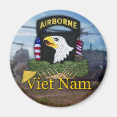 101e luchtlandingsdivisie Vietnam veteranen Magnee Magneet (Voorkant)