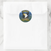 101e Luchtlandingsveteranen Vietnam veteranen Ronde Sticker (Tas)