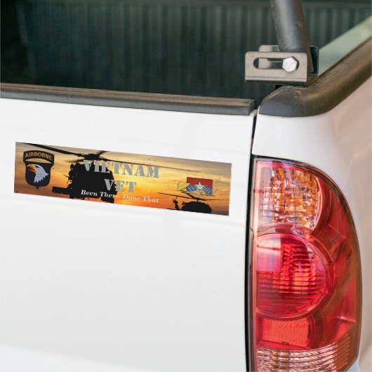 101e luchtscheepvaartdivisie vietnam - oorlog bumpersticker (Op Truck)