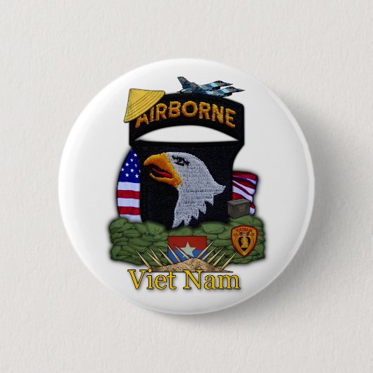 101e luchtscheepvaartdivisie vietnam war Button (Voorkant)