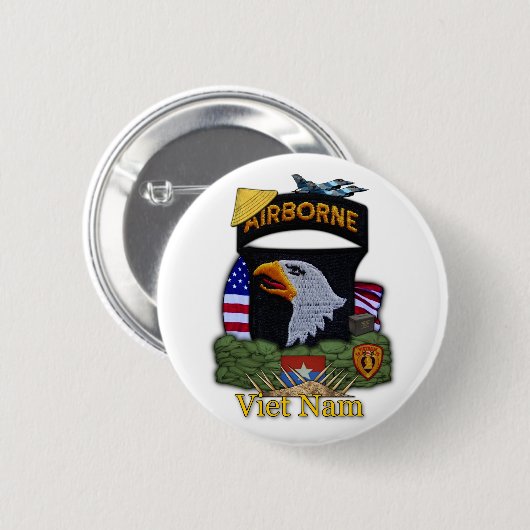 101e luchtscheepvaartdivisie vietnam war Button (Voorkant /achterkant)