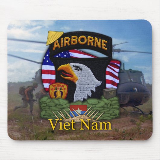 101e luchtscheepvaartdivisie vietnam war vets Mous Muismat (Voorkant)