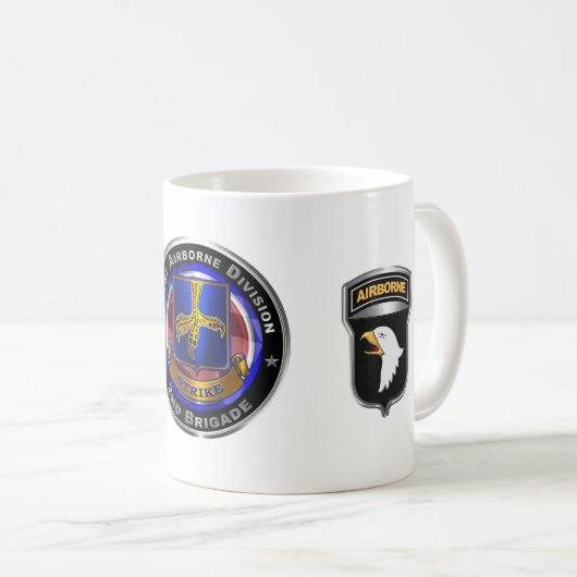 101e Luchtvaartdivisie 2e brigade "STRIKE" Koffiemok (Voorkant rechts)