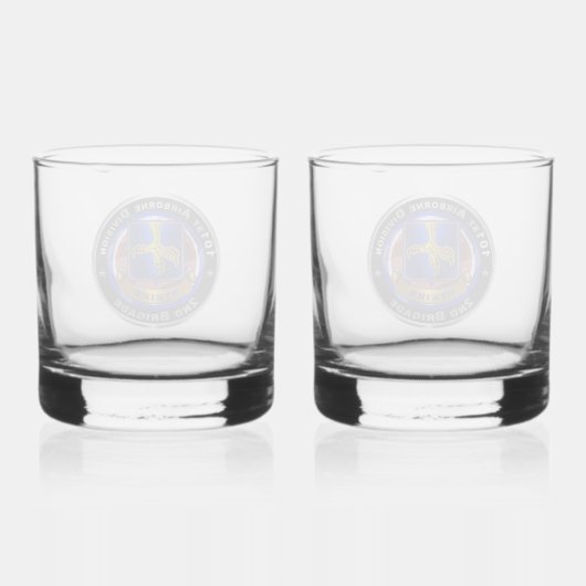 101e Luchtvaartdivisie 2e brigade Whisky Glas (Achterkant)