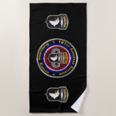 101e Luchtvaartdivisie "Air Assault Ranger" Strandlaken (Voorkant)