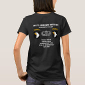 101e Luchtvaartdivisie Dames in het T-shirt (Achterkant)
