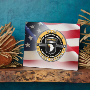 101e Luchtvaartdivisie Irak Veteraan Fotoplaat