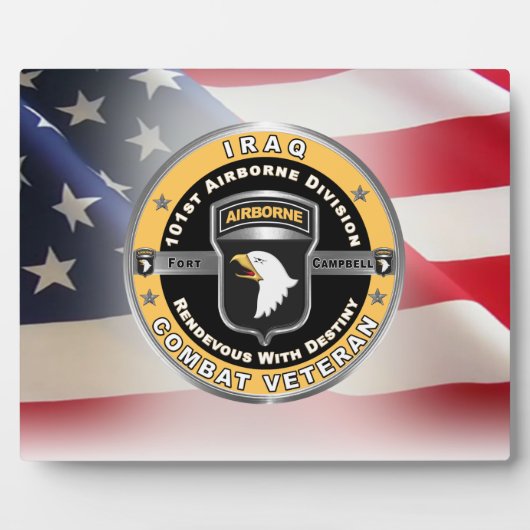 101e Luchtvaartdivisie Irak Veteraan Fotoplaat (Voorkant)