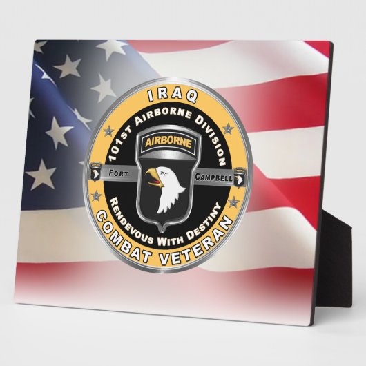 101e Luchtvaartdivisie Irak Veteraan Fotoplaat (Zijkant)