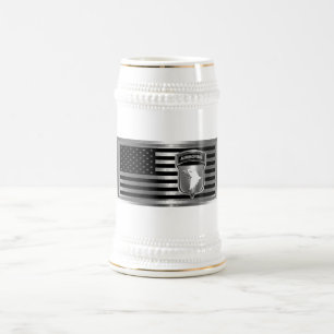 101e Luchtvaartdivisie met Amerikaanse vlag Bierpul