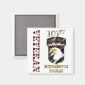 101e Luchtvaartdivisie OEF Veteraan Magneet (Voorkant / Achterkant)