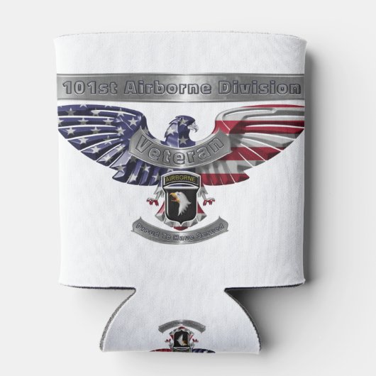 101e luchtvaartdivisie "Proud to Served" Blikjeskoeler (Achterkant)