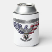 101e luchtvaartdivisie "Proud to Served" Blikjeskoeler (Blikje Achterkant)