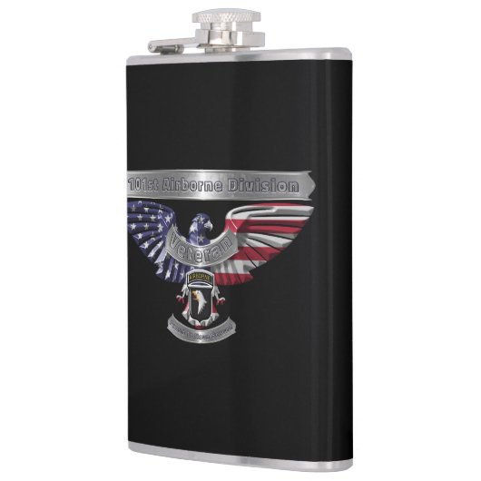 101e luchtvaartdivisie "Proud to Served" Heupfles (Links)