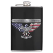 101e luchtvaartdivisie "Proud to Served" Heupfles (Voorkant)