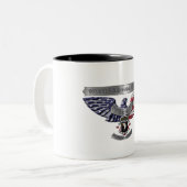 101e luchtvaartdivisie "Proud to Served" Tweekleurige Koffiemok (Voorkant links)