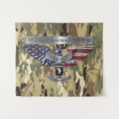 101e luchtvaartdivisie "Proud to Served" Wandkleed (Voorkant (horizontaal))